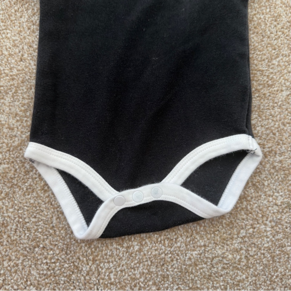 All Blacks Rugby Baby Onesie 3-6M Black Infant Bodysuit One Piece Sports Logo - Picture 5 of 7